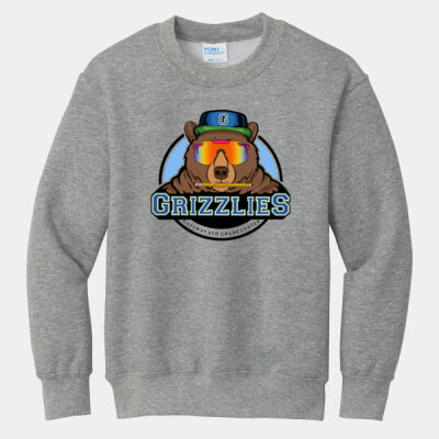 NKC Grizzlies - YOUTH - Fleece Crewneck Sweatshirt Thumbnail